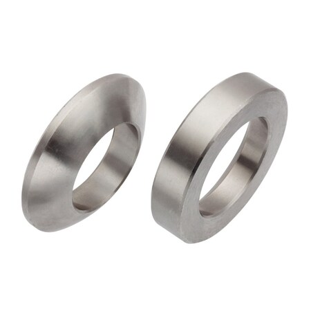 Zoro Select Spherical Washer, Fits Bolt Size M30 18-8 Stainless Steel, Plain Finish, 1 PR Z9537SET