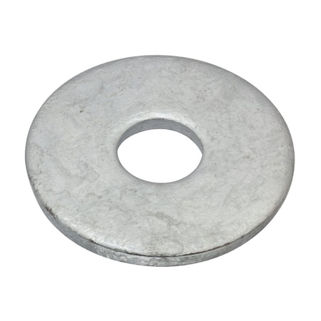 Zoro Select Flat Washer, For Screw Size 7/8 in , Steel Galvanized Finish Z9673G
