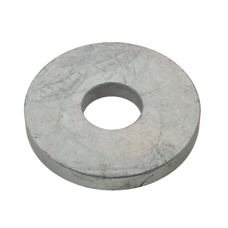 Zoro Select Flat Washer, For Screw Size 1 1/4 in , Steel Galvanized Finish Z9675G