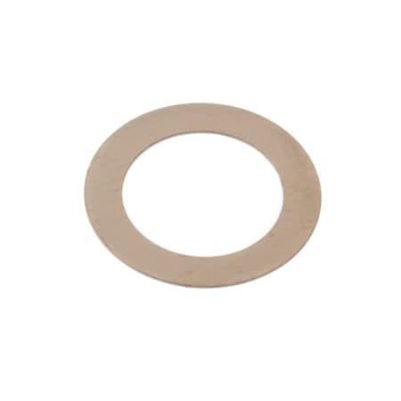Ampg Shim, Shaft 1/4"x .005", 316 SS, PK10 Z9785-316