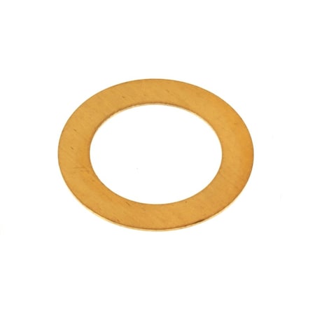 Ampg Shim, Shaft 1/2"x .016", Brass, PK10 Z9856-BR