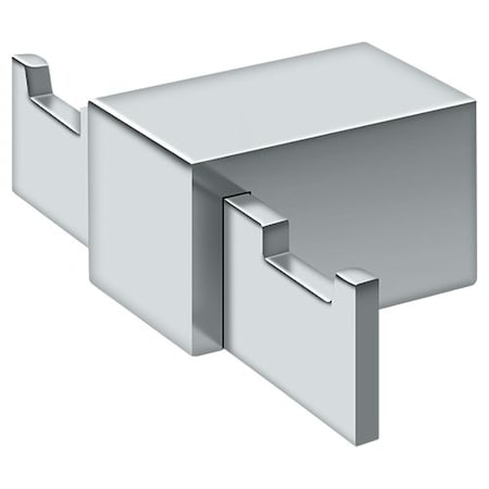 Deltana Double Robe Hook Za Series Bright Chrome ZA2010-26