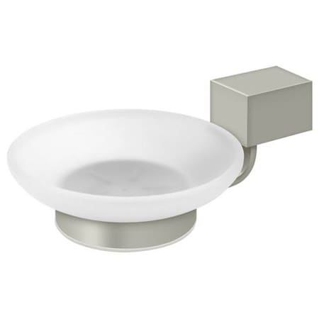 Deltana Soap Holder With Glass Za Series Satin Nickel ZA2012-15