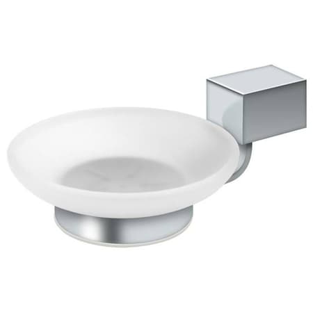 Deltana Soap Holder With Glass Za Series Bright Chrome ZA2012-26