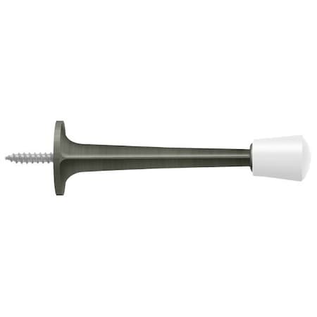 Deltana Baseboard Door Bumper, Zinc Die-Cast Antique Nickel 3" ZBDS30U15A