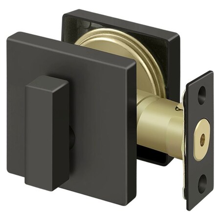 Deltana Zinc Single Cylinder Deadbolt Lock Grade 2 Oil Rubbed Bronze ZDSU10B