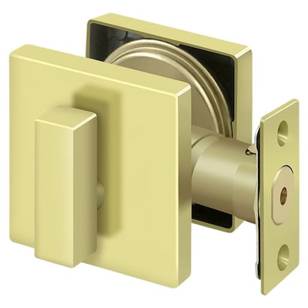 Deltana Zinc Single Cylinder Deadbolt Lock Grade 2 Bright Brass ZDSU3