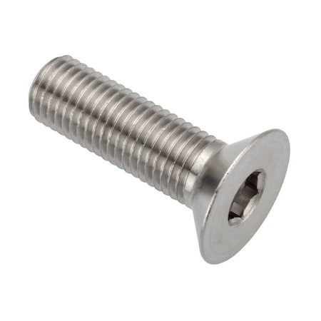 Ampg M6.3 Socket Head Cap Screw, Flat, Plain Stainless Steel, 25 mm Length ZF601M6.3X25