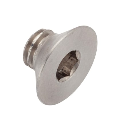 Ampg M6 Socket Head Cap Screw, Flat, Plain Stainless Steel, 1-1/2 in Length ZF601M6X6