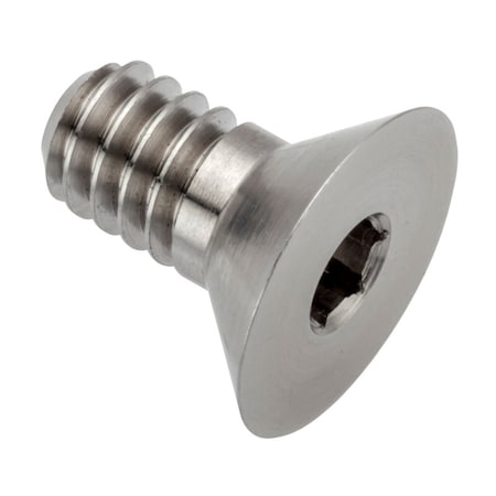Ampg 1/4"-20 Socket Head Cap Screw, Flat, Plain Stainless Steel, 1-1/2 in Length ZF74414C08