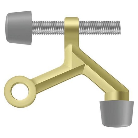 Deltana Hinge Pin Stop, Hinge Mounted, Zinc Die-Cast Bright Brass ZHP70U3
