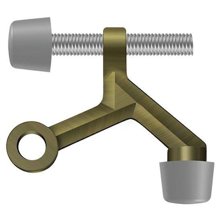 Deltana Hinge Pin Stop, Hinge Mounted, Zinc Die-Cast Antique Brass ZHP70U5