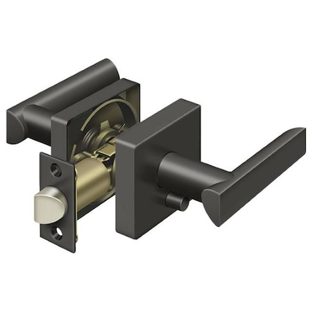 Deltana Left Hand Livingston Lever Privacy Oil Rubbed Bronze ZLLS2U10BLH