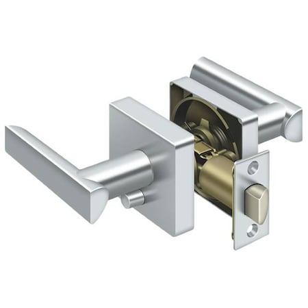 Deltana Right Hand Livingston Lever Privacy Bright Chrome ZLLS2U26RH