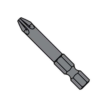 Zoro Select 3X1 15/16X1/4 POZIDRIV POWER BIT PLAIN, PK40 27-382