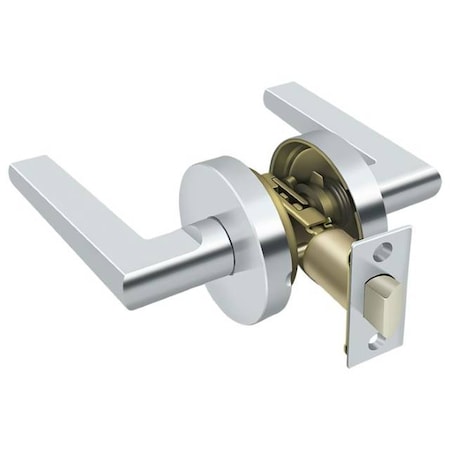 Deltana Portmore Lever Passage, Universal Handing Bright Chrome ZPLR3U26