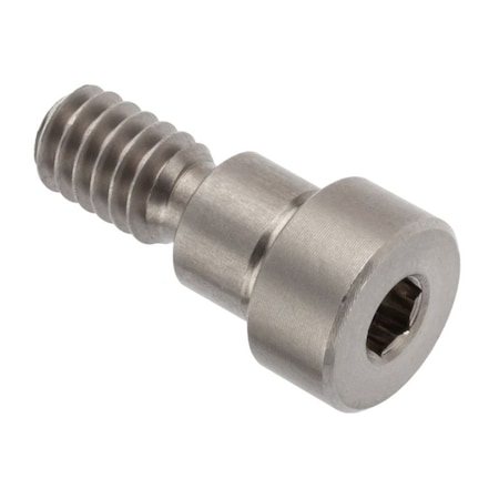 Ampg Shoulder Screw, 2A Thr Sz, 7/16 Thr Lg, 1/4 in Shoulder Lg, 18-8 Stainless Steel ZR1400-303H