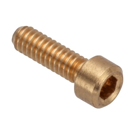 Ampg #0-80 Socket Head Cap Screw, Socket, Plain Brass, 3/16 in Length ZS55000C03