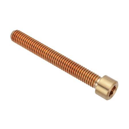 Ampg 3/8"-16 Socket Head Cap Screw, Socket, Plain Brass, 3 in Length ZS55038C48