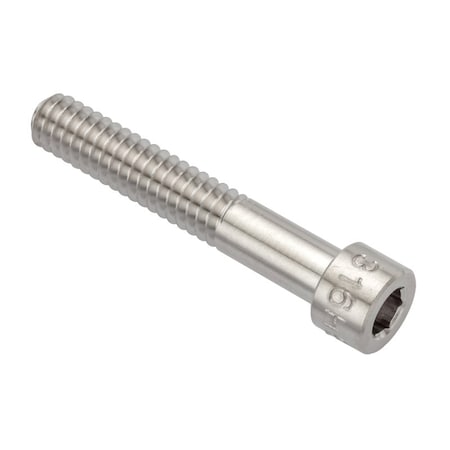 Ampg 1/4"-20 Socket Head Cap Screw, Socket, Plain 316 Stainless Steel, 1-1/2 in Length ZSS61614C24