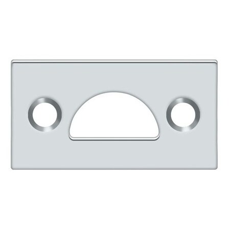 Deltana Mortise Strike, Solid Brass Bright Chrome 178MSTU26