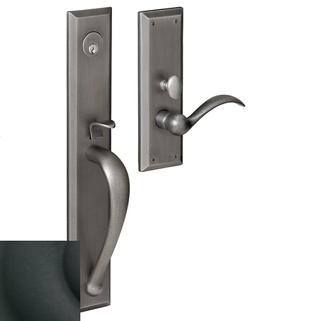Baldwin Entry Handlesets Satin Black M504.190.LENT