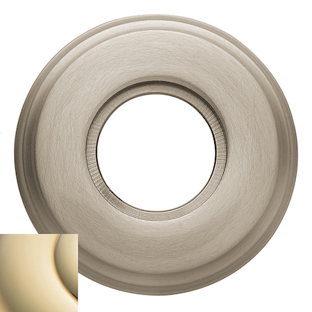 Baldwin Passage Pair Rosettes Lifetime Brass 5028.003