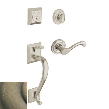 Baldwin Entry Handlesets Antique Brass 85320.050.LENT