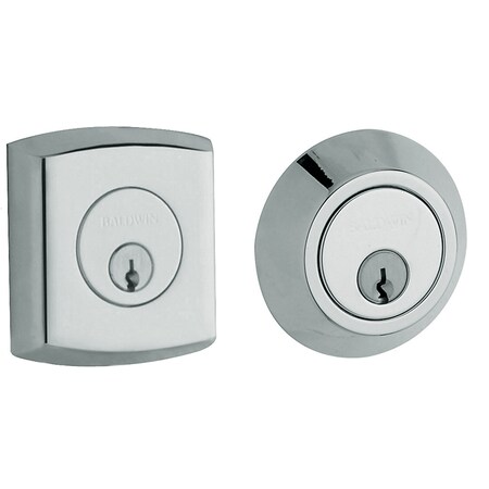 Baldwin Estate Bright Chrome Deadbolts 8286.260
