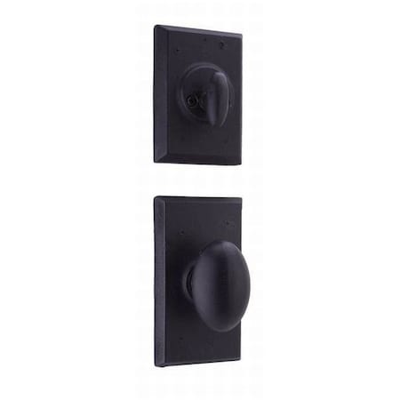 Weslock Durham Interior Dummy Handleset Trim for Aspen Black 07805--M20020