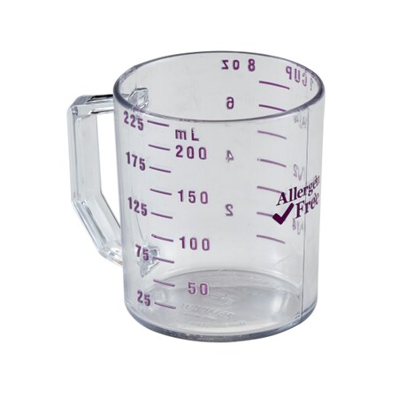 Cambro Measuring Cup 1 Cup Clear with Purple Al EA25MCCW441