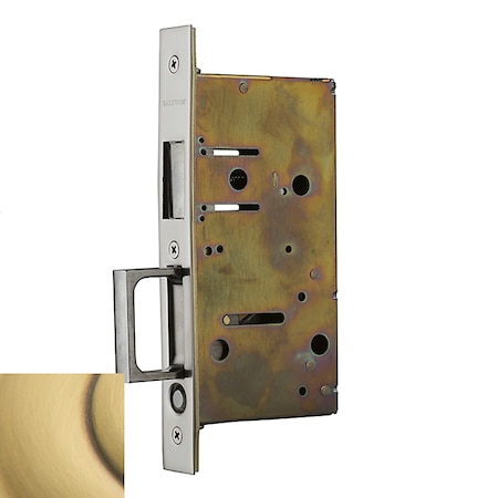 Baldwin Satin Brass with Brown Pocket Door Accessories Satin Brass with Brown 8603.060