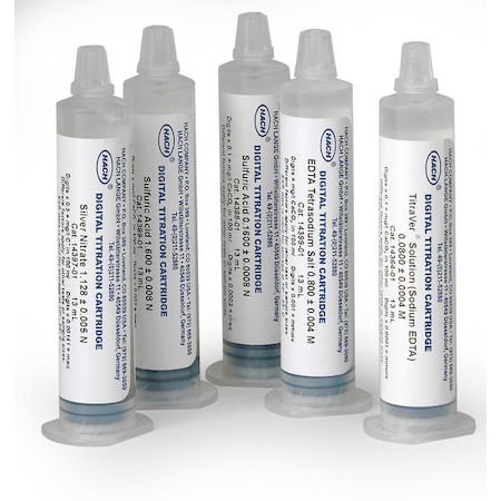 Hach Chemical Co Hach - 10 - 160 mg/L CaCO3 EDTA Digital Titrator Cartridge, 0.0800 M ( Each). 1436401
