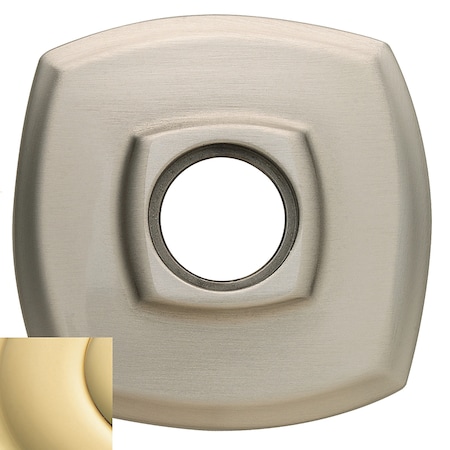 Baldwin Passage Pair Rosettes Unlacquered Brass 5058.031