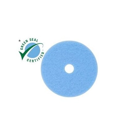 3M Hi-Perfrmnce Burnish Pad, Sky Blu, 21", PK5 3050 512
