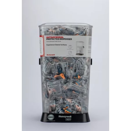 Honeywell Howard Leight HL400 Earplug Dispenser, TPE, Flanged, 27 dB NRR, Corded, 400 Pairs Per Pkg HL400-DPAS-30R-AM