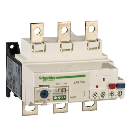 Schneider Electric Thermal Overload Relay, 1NC/1NO, 90 A Min current, 150 A Max current, 690V AC LR9D69