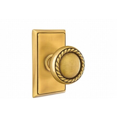 Emtek French Antique Brass Dummy 8521RKUS7 8521RKUS7