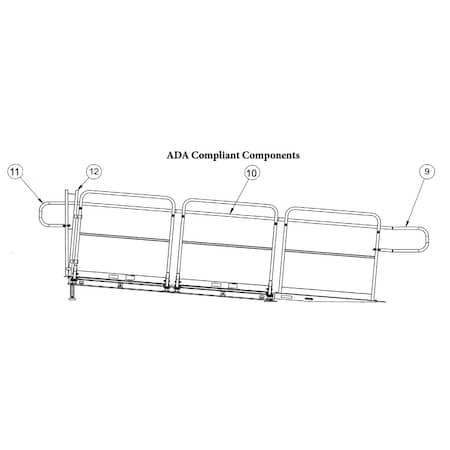 Bil-Jax AS2100 ADA Handrails - 36" H 0105-48-36