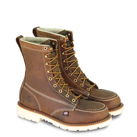 Thorogood Shoes Men's 8-Inch Work Boot, 10 1/2 D, Steel Toe, 8 in H, Brown, 804-4378 804-4378 10.5D