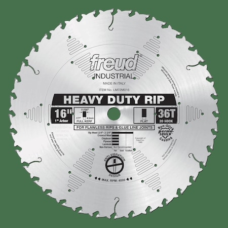 Freud CircularSawBlade, Carbide, Dia:16" LM72M016