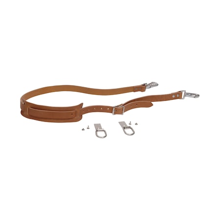 Klein Tools Tool Bag Shoulder Straps, Brown, Leather 5102S