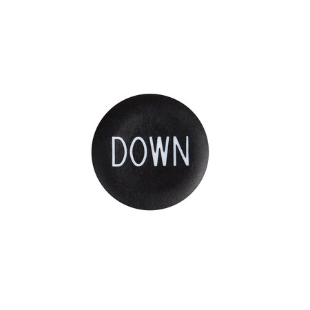 Schneider Electric Black cap marked down for circular pushbutton, 22 ZBA344