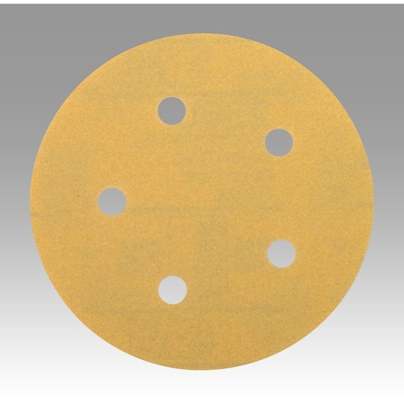3M Gold Film Disc, 5 in Dia, Aluminum Oxide, P320 Grit P320 948