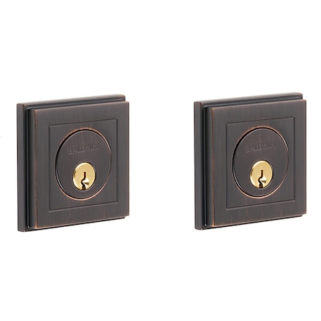 Baldwin Estate Venetian Bronze Deadbolts 8261.112