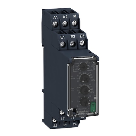 Schneider Electric Voltage control relay, Harmony Control Relays, 8A, 2CO, overvoltage or undervoltage detection, 15.500V AC DC, 24.240V AC DC RM22UA33MR