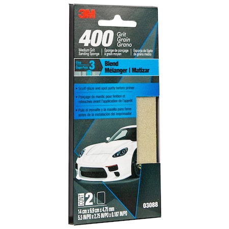 3M Perform SoftSndgSponge0308 5-1/2, PK12 03088