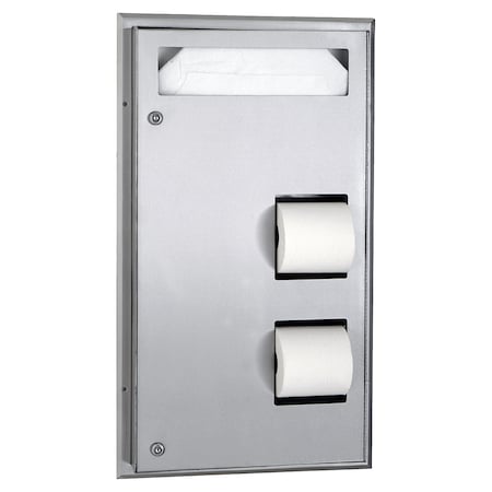Bobrick Seat-Cover/Toilet Tissue Dispenser 347