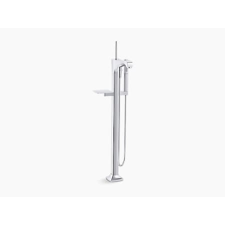 Kohler Margaux(R) Floor-Mount Bath Filler Trim With Handshower T97331-4-CP