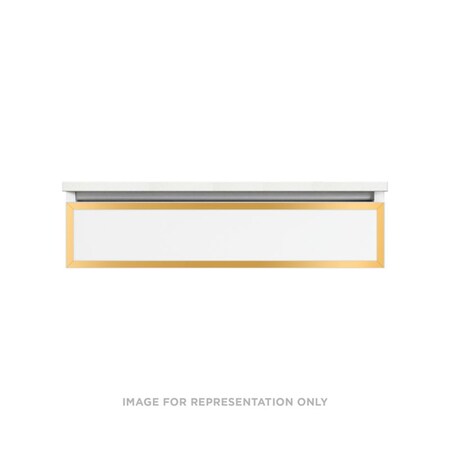 Robern Profiles, 36X7.5X18, Ful, Wht, M Gld VP36H1D18F21N82